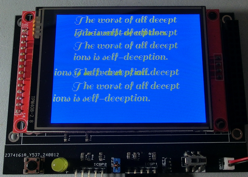 TftPrintBdfString()