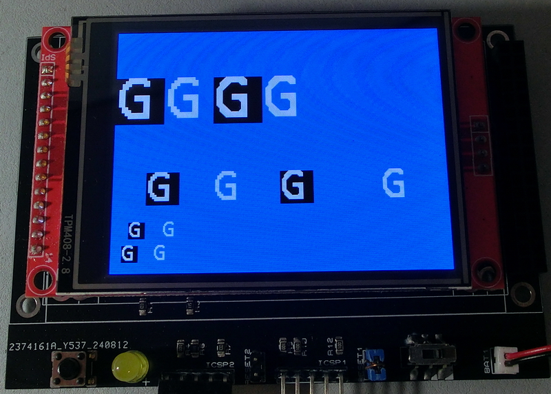 TftPrintSndChar()