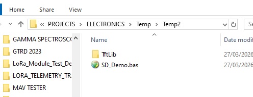Use only SD Card Library
