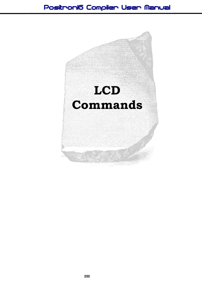 LCD Commands chapter divider