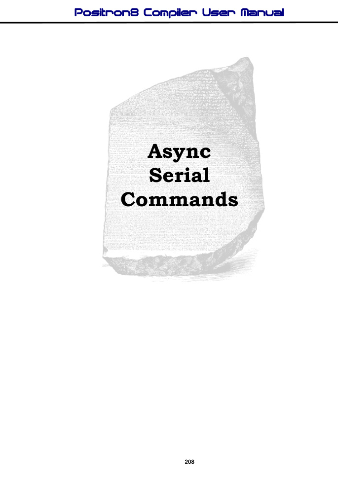 Async Serial Commands chapter divider