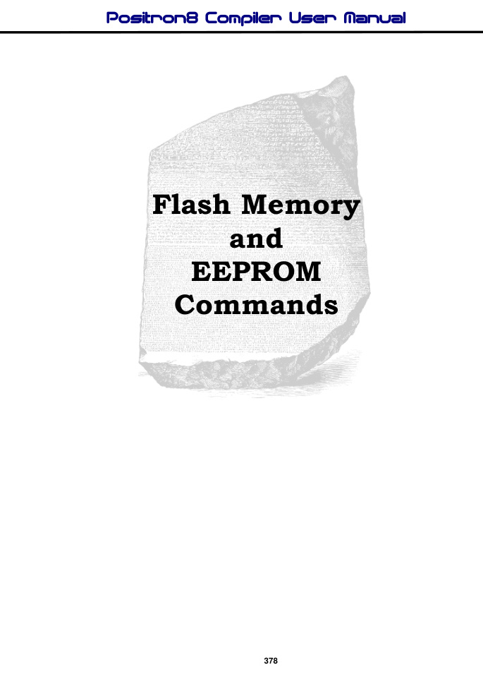 Flash Memory and EEPROM Commands chapter divider