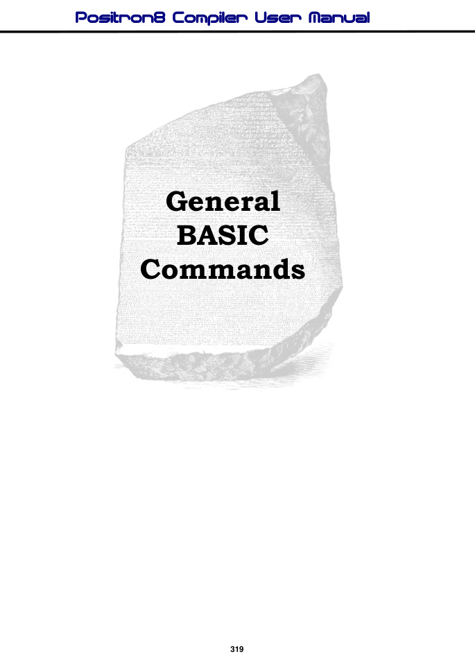 General BASIC Commands chapter divider
